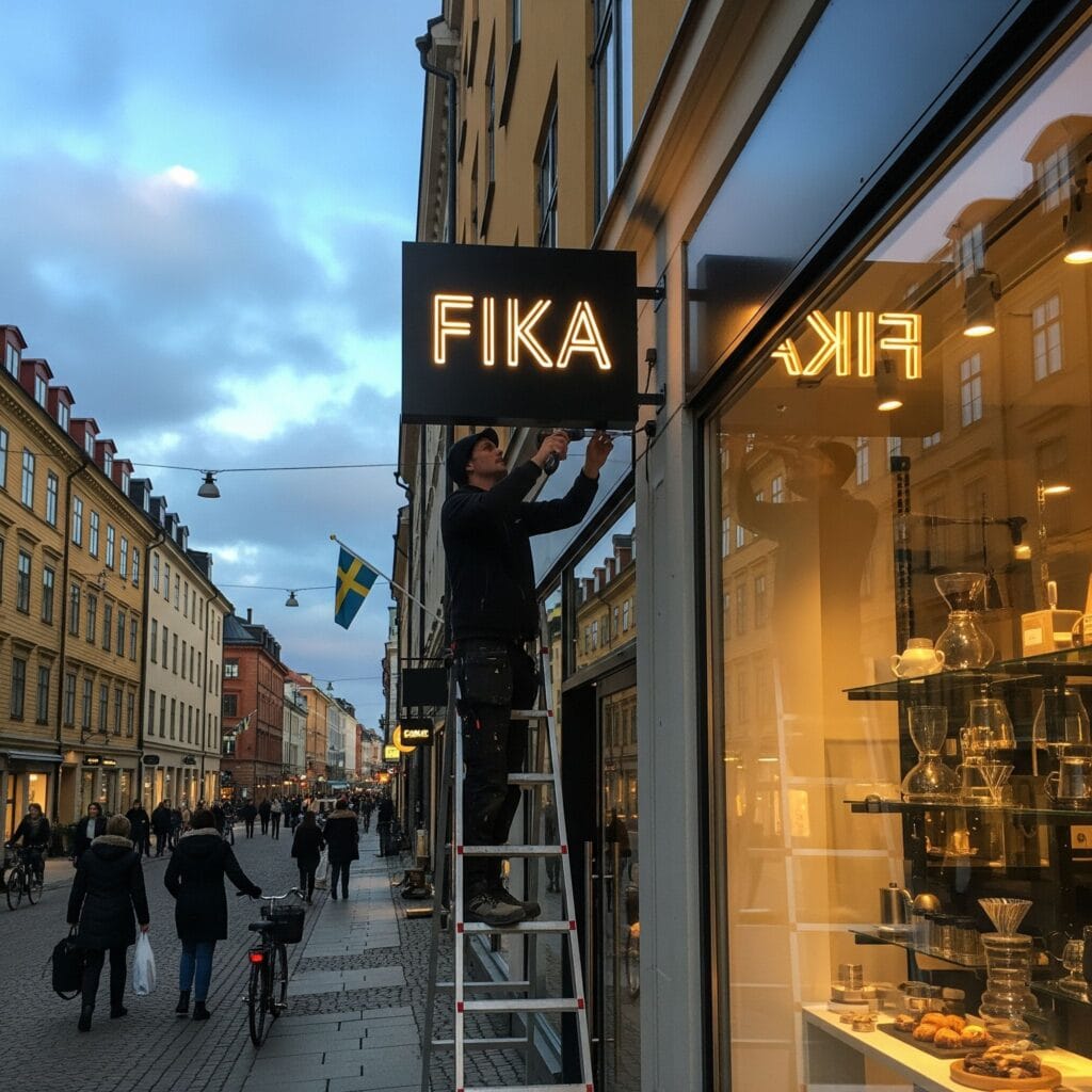 Montering av Skylt 2